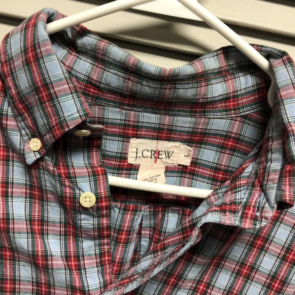 J Crew Quarter Button Up shirt